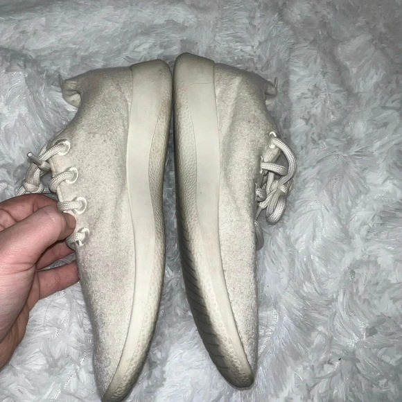 Allbird White Wool Sneakers Size Womens 8 - Picture 5 of 7